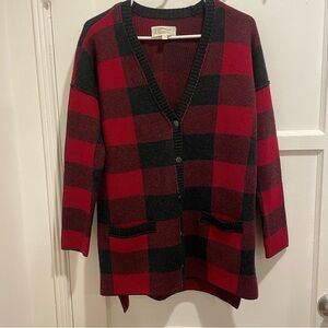 Buffalo Plaid Caridgan by Current / Elliot size 1